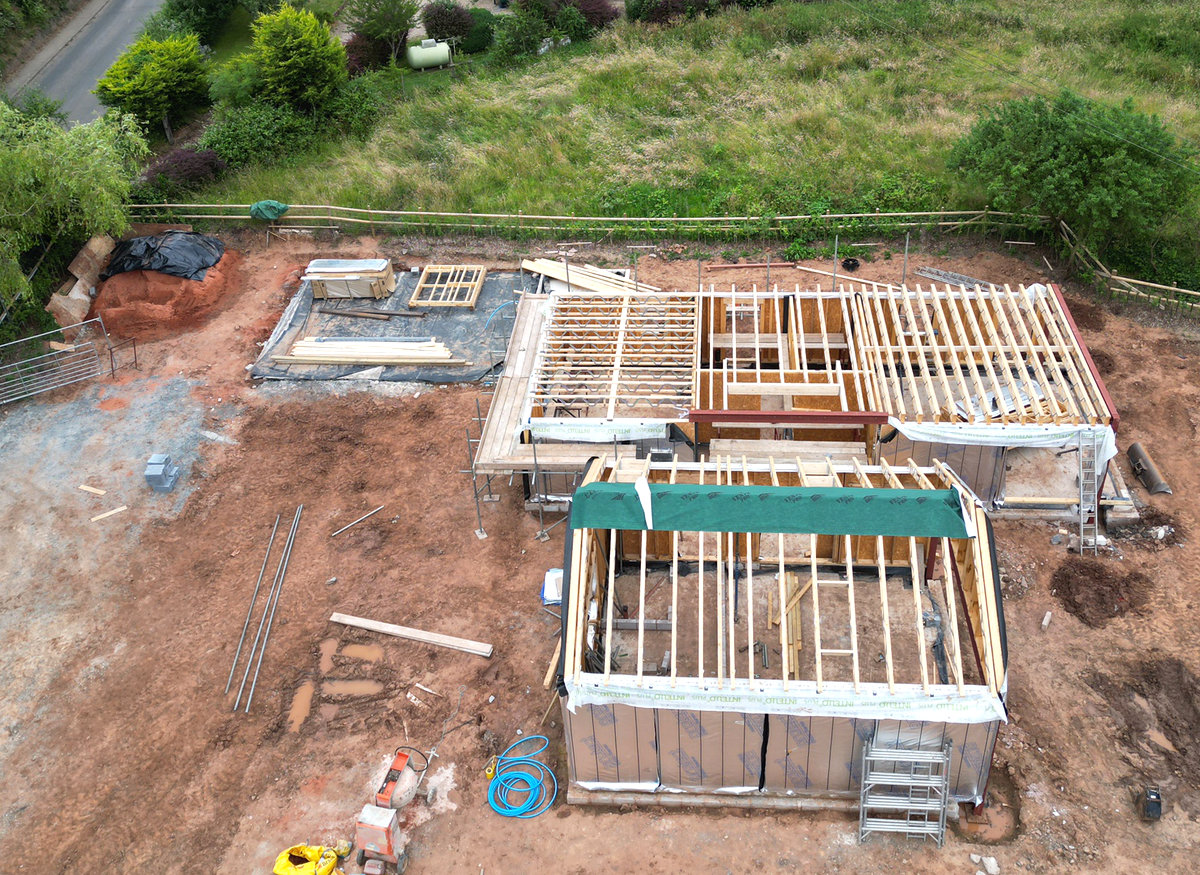 new build eco house - 